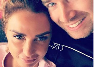 Loved-up Katie Price has teased some happy news