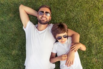A study has found that dads are happier taking care of children than mums