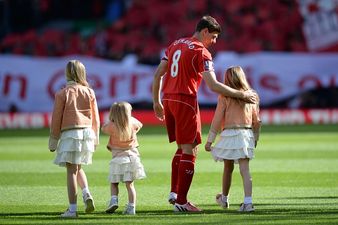 Steven Gerrard shares photo of his children but people aren’t happy