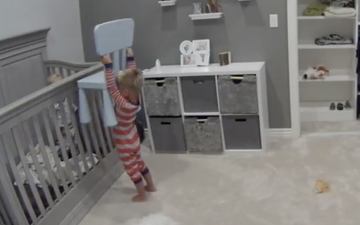 This video shows just how crafty (and clever) toddlers can be