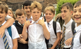A group of 50 schoolboys wore skirts to school to protest uniform policies