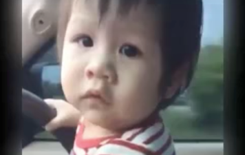 Dad under fire for sharing video of 10-month-old steering moving car