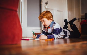 This 5-year-old boy drew a family portrait of his mum on her period
