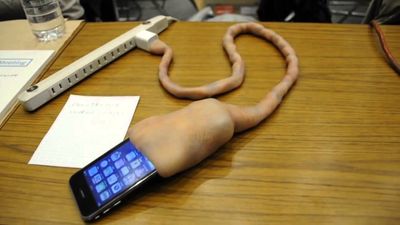 This umbilical cord phone charger is making us feel uneasy