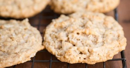 These 2-ingredient healthy cookies are the PERFECT after-school treat