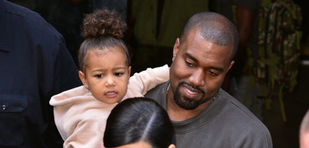Looks like North takes after her dad when dealing with paparazzi