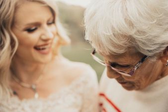 Bride surprises her granny by wearing her wedding dress on the big day