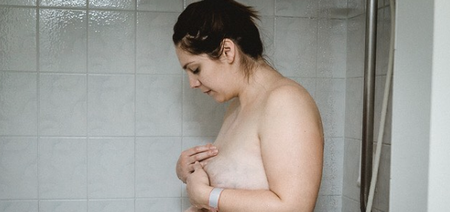 Mum shares powerfully honest images of her postpartum body