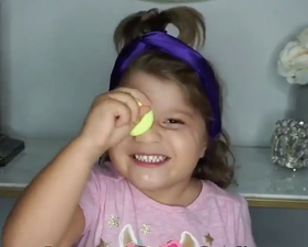 This toddler did a makeup tutorial and it was really impressive