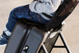 This genius suitcase transforms into a stroller for the airport