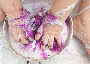 3-ingredient glitter slime that will entertain the kids for at least an hour