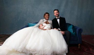 Newly-wed Serena Williams jets off on honeymoon (and she brings the baba)