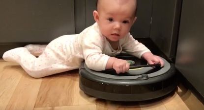 This little toddler has found an alternative to learning how to walk