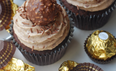 Ferrero Rocher stuffed cupcakes are the perfect festive dessert