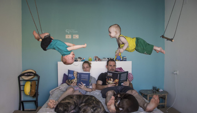 This dad photoshops his twin babies into some hilarious predicaments