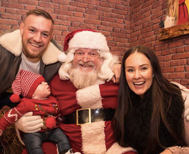 Conor McGregor and Dee Devlin mark son’s first Christmas with sweet photo