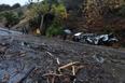 Family of five rescued from home following California mudslides