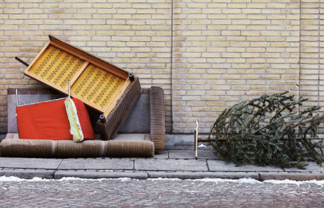 abandoned christmas tree