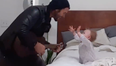 Parents have raised concerns over a video of a dad singing to his baby