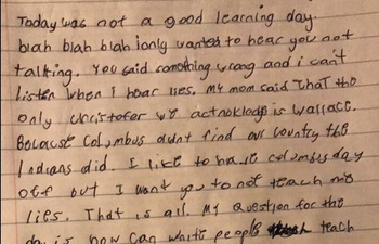 This little kid wrote the sassiest letter to his teacher and it’s GAS