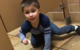 A little boy innocently climbed under a man’s bathroom stall while he was using the toilet