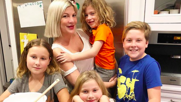 Tori Spelling accused of dissing stepson in 'National Love Our Children Day' post