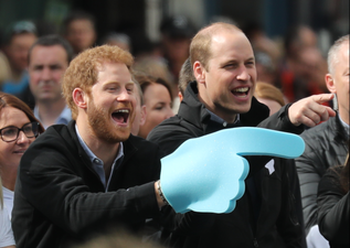The palace just shared the cutest childhood photo of Princes William and Harry