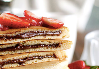 These amazing Nutella-stuffed pancakes are the perfect Sunday brunch dish