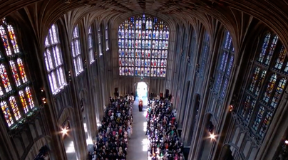 Meghan’s wedding dress revealed and she looks breathtaking