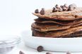 Gluten-free & refined sugar-free double chocolate pancakes – because Saturday