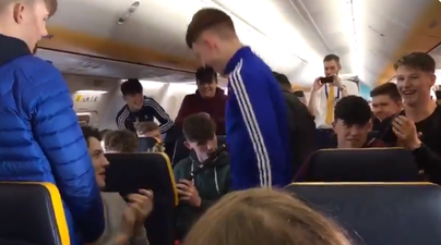 Irish lads play a brilliant trad session on board a Ryanair flight to Kerry
