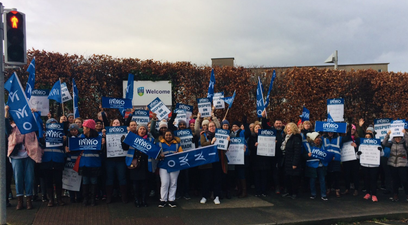 Support for the nurses strike continues as #StandWithNursesAndMidwives trends