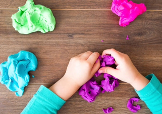 Try this homemade playdough the next time your kids complain that they’re bored
