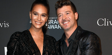 Robin Thicke and fiancée April Love Geary welcome second child together