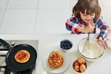 These two ingredient pancakes are so easy to make even the kids can help