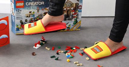 Thank you! Anti-LEGO slippers exists and parents across the world are happy AF