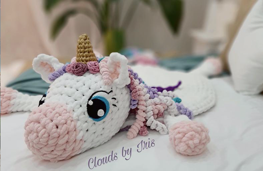 crochet unicorn playmat
