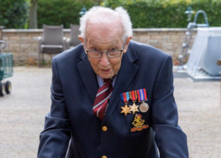 99-year-old army veteran raises over £6 million for NHS by walking 100 laps in back garden