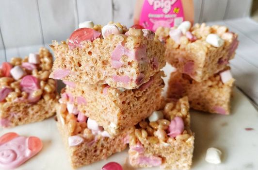 Percy Pigs crispy bars