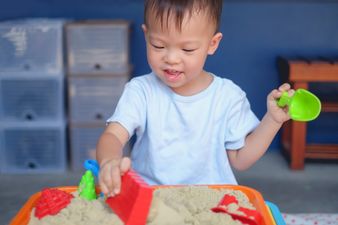 Mum shares hack on how to make safe and edible sand for babies to play with