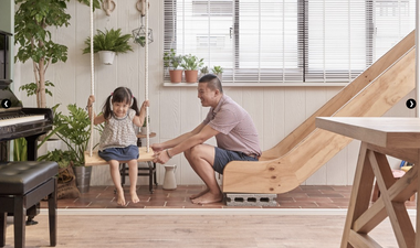 Swings, slides and a reading corner – how one family created a home perfect for play