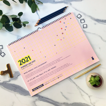 Bold Bunny Forget-Me-Not Family calendar