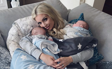 Rosanna Davidson has a very nifty – and hilarious – trick for telling her twin baby boys apart