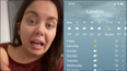 Scarlett Moffatt discovers ‘30% rain’ on weather app doesn’t mean chance of rain
