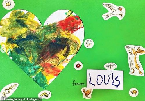 George, Charlotte and Louis make Mother's Day cards for Granny Diana