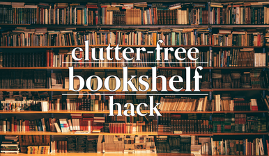 No wall space for book shelves? No problem.