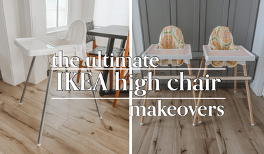 We love these IKEA high chair makeovers