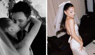 Ariana Grande shares stunning photos of her wedding to Dalton Gomez