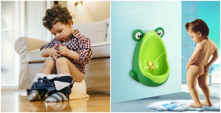 This toddler urinal is about to make potty training little boys a whole lot easier