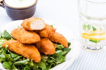 Bride plans to feed wedding guests one chicken goujon each for dinner